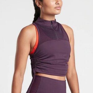 Athleta Hiit It Cropped Riches Tank Top I Size XS